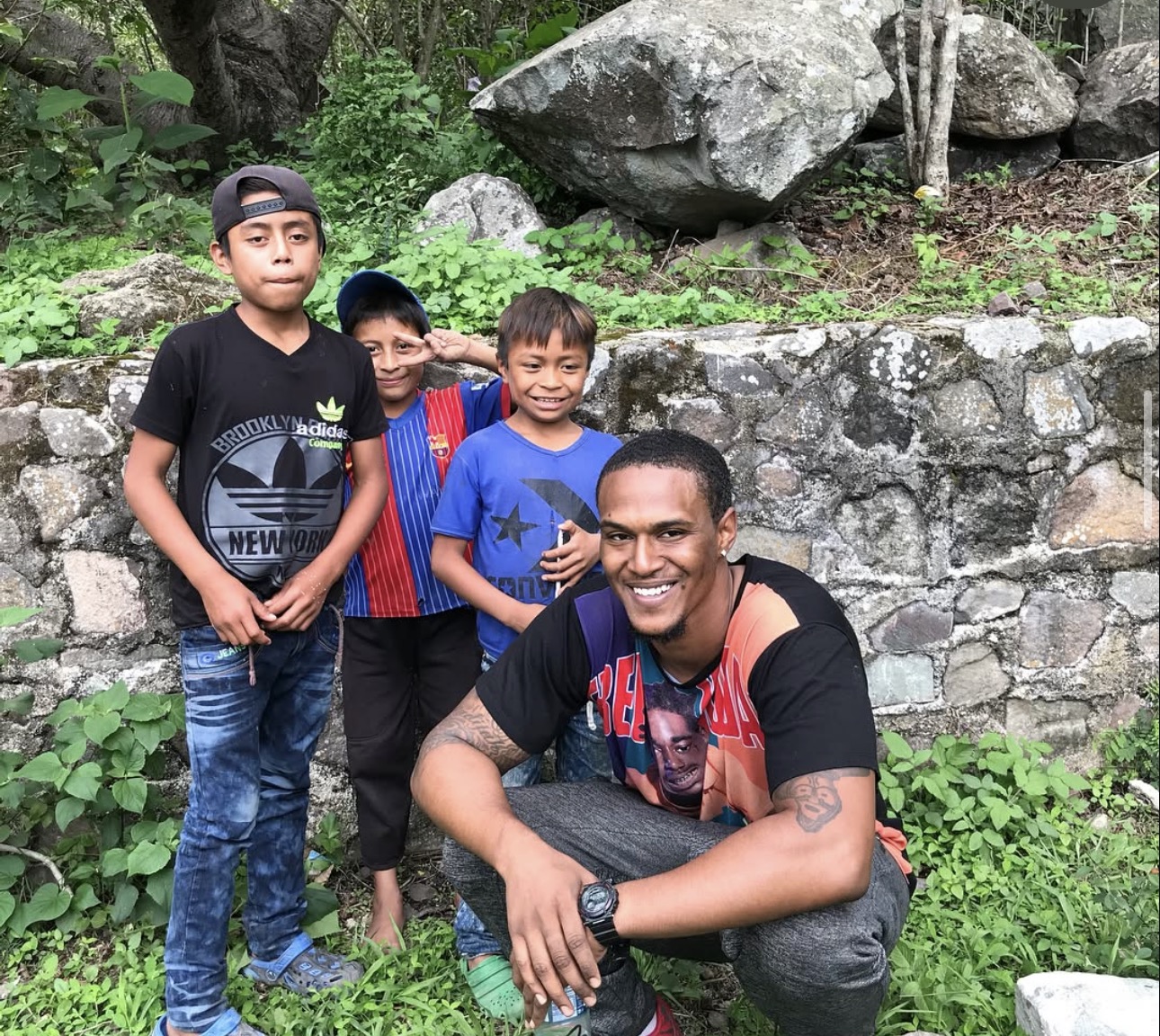 With youth in Central America